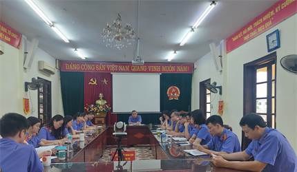Viện KSND huyện Thanh Trì tổ chức Hội nghị sơ kết công tác 6 tháng đầu...